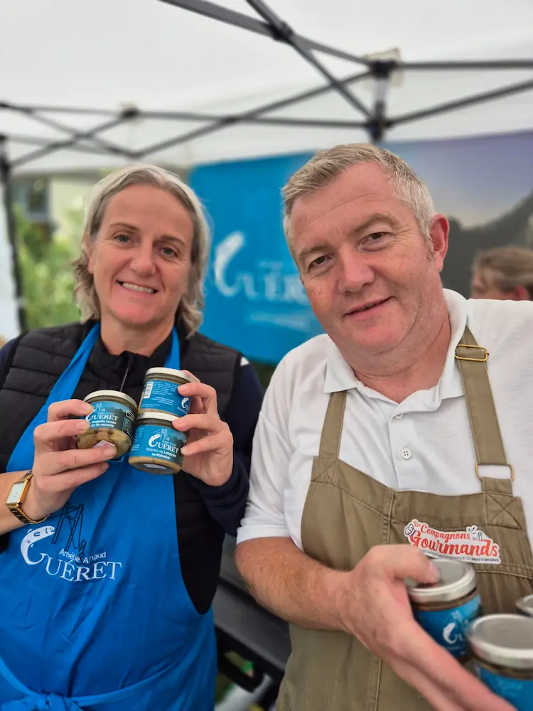 Amélie et Arnaud Guéret lors de l'édition 2025 Loire et Saveurs.